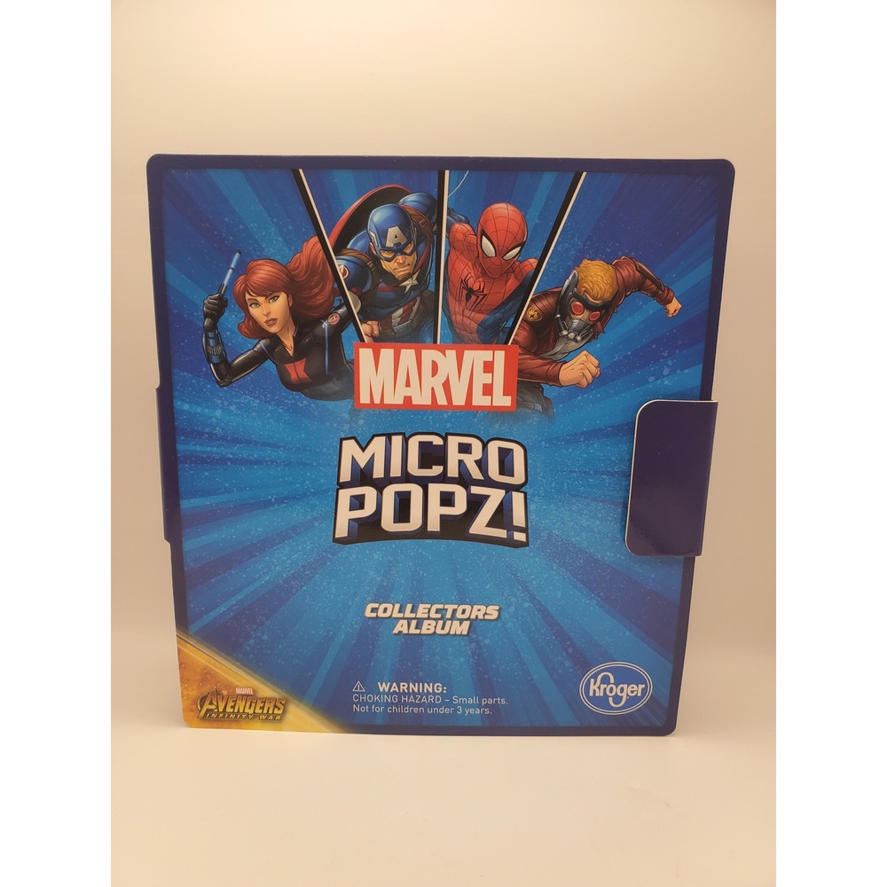 COMPLETE SET * 2018 Marvel Avengers * Micro Popz Collectors Album (Kroger Promo)